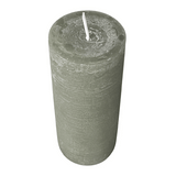 Wiedemann Rustik Stumpenkerze 160x68 mm in Betongrau – Rußarm, durchgefärbt & ideal für stilvolle Dekoration
