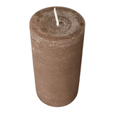 Wiedemann Rustik Stumpenkerze 130/68 mm in Cashmere  – Rußarm, durchgefärbt & ideal für stilvolle Dekoration