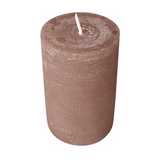 Wiedemann Rustik Stumpenkerze 130 x 78 mm in Cashmere – Rußarm, durchgefärbt & ideal für stilvolle Dekoration