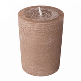 Wiedemann Rustik Stumpenkerze 140x100 mm in Cashmere – Rußarm, durchgefärbt & ideal für stilvolle Dekoration