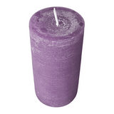 Wiedemann Rustik Stumpenkerze 130/68 mm in Mauve – Rußarm, durchgefärbt & ideal für stilvolle Dekoration