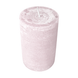 Wiedemann Rustik Stumpenkerze 130 x 78 mm in Rosé – Rußarm, durchgefärbt & ideal für stilvolle Dekoration