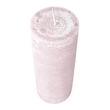 Wiedemann Rustik Stumpenkerze 160x68 mm in Rosé – Rußarm, durchgefärbt & ideal für stilvolle Dekoration