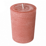 Wiedemann Rustik Stumpenkerze 140x100 mm in Rosenholz – Rußarm, durchgefärbt & ideal für stilvolle Dekoration
