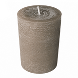 Wiedemann Rustik Stumpenkerze 140x100 mm in Schlamm – Rußarm, durchgefärbt & ideal für stilvolle Dekoration
