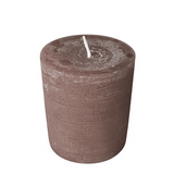 Wiedemann Rustik Stumpenkerze 80x68 mm in Schlamm – Rußarm, durchgefärbt & ideal für stilvolle Dekoration