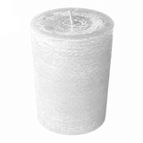 Wiedemann Rustik Stumpenkerze 140x100 mm in Weiß – Rußarm, durchgefärbt & ideal für stilvolle Dekoration