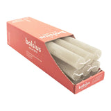Stabkerzen Rustik, 23/270 mm, Sandgrau, BOLSIUS, Brenndauer ca. 13h, 9 Stück pro Verpackung - luterne.shop