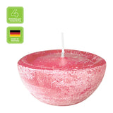 Schwimmkerzen, Flamingo, Rustic, WENZEL, 80/35 mm, Brenndauer ca. 7h, 4 Stück - luterne.shop
