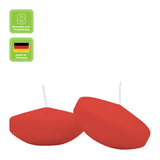 Schwimmkerzen groß, Rubin, 80/40 mm, WENZEL, Brenndauer ca. 8h, 8 Stück - luterne.shop