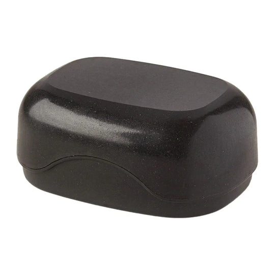 Seifendose aus Terralene, Schwarz, Ovis Schafmilchseife, 10x7,5x4,5 cm