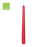 Spitzkerzen, Rot, BOLSIUS, 24/245 mm, Brenndauer ca. 7,5h, 10 Stück pro Verpackung - luterne.shop