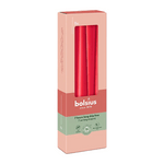Spitzkerzen, Zartes Rot, BOLSIUS Essentials, 24/245 mm, Brenndauer ca. 7h, 8 Stück pro Verpackung