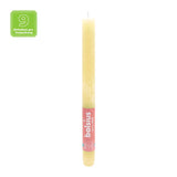 Stabkerzen Rustik, 23/270 mm, Sonniges Gelb, BOLSIUS, Brenndauer ca. 13h, 9 Stück pro Verpackung - luterne.shop
