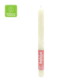 Stabkerzen Rustik, 23/270 mm, Weiche Perle, BOLSIUS, Brenndauer ca. 13h, 9 Stück pro Verpackung - luterne.shop