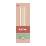 Stabkerzen, Weiche Perle, BOLSIUS Essentials, 20/230 mm, Brenndauer ca. 8h, 8 Stück pro Verpackung, Torpedokerzen, Dinnerkerzen