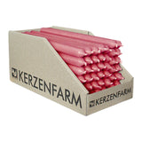 Stabkerzen Altrosa, 180/13 mm, KERZENFARM HAHN, 2,5h, 49 St.