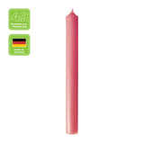 49 Stabkerzen Altrosa, 180/13 mm, KERZENFARM HAHN, 2,5h, 49 St.