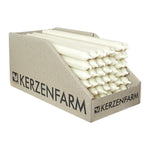 Stabkerzen Elfenbein, 180/13 mm, KERZENFARM HAHN, Brenndauer 2,5h, 49 St.