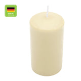 Stumpenkerze aus Paraffin, Bisquit, Wiedemann, 100/58 mm, Brenndauer ca. 33h - luterne.shop