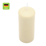 Stumpenkerze aus Paraffin, Bisquit, Wiedemann, 150/58 mm, Brenndauer ca. 54h - luterne.shop
