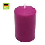 Stumpenkerze aus Paraffin, Erika, WENZEL, 100/70 mm, Brenndauer ca. 44h, selbstverlöschend - luterne.shop