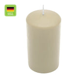 Stumpenkerze aus Paraffin, Sahara, WENZEL, 100/60 mm, Brenndauer ca. 36h, selbstverlöschend - luterne.shop