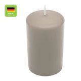 Stumpenkerze aus Paraffin, Sand, WENZEL, 150/80 mm, Brenndauer ca. 90h, selbstverlöschend - luterne.shop