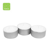 Teelichter in Aluminiumhülle, weiß, BOLSIUS, 23/39 mm, Brenndauer ca. 8h, Beutel mit 90 Stück - luterne.shop