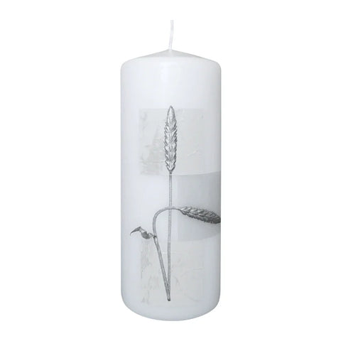 Trauerkerze mit verziertem Ornament, Wiedemann, 200/78 mm, Gedenkkerzen - luterne.shop