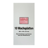 Wachsplatten Altrosa, Zengerle, 200 x 100 x 0,5 mm, 10 St.