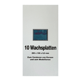 Wachsplatten Blaugrün, Zengerle, 200 x 100 x 0,5 mm, 10 St.