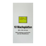 Wachsplatten Gelbgrün, Zengerle, 200 x 100 x 0,5 mm, 10 St.