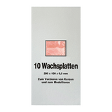 Wachsplatten Haut, Zengerle, 200 x 100 x 0,5 mm, 10 St.