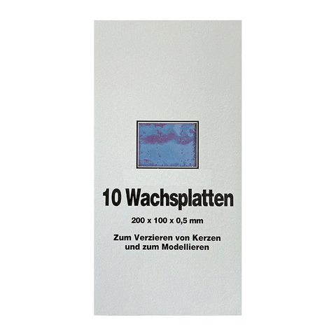 Wachsplatten Lavendel, Zengerle, 200 x 100 x 0,5 mm, 10 St.