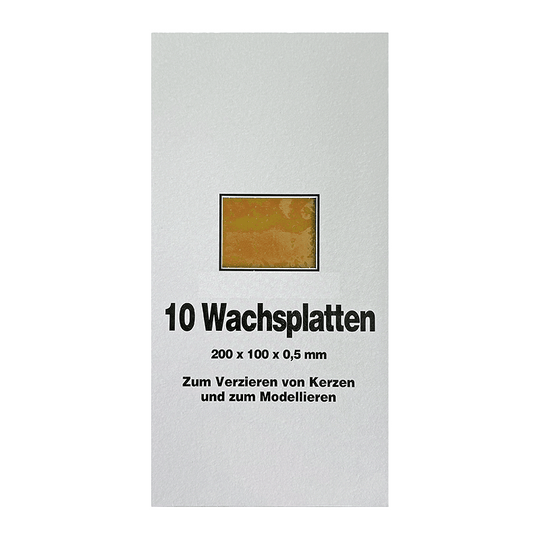 Wachsplatten Lindgrün, Zengerle, 200 x 100 x 0,5 mm, 10 St.