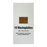Wachsplatten Oliv, Zengerle, 200 x 100 x 0,5 mm, 10 St.