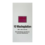 Wachsplatten Weinrot, Zengerle, 200 x 100 x 0,5 mm, 10 St.