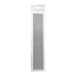 Wachsstreifen rund, Glanzsilber, Zengerle, 2 x 250 mm, 20 St.