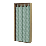 RUSTIC TWIST Stabkerzen Smaragd, 250/28 mm, WENZEL, 16h, 4 St.