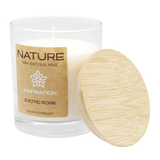 NATURE INSPIRATION, Duftkerze im Glas, Exotic Rose, 100% NATURAL WAX, 85/70 mm, Brenndauer ca. 25h - luterne.shop