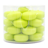 Schwimmkerzen klein, Limone, 50/30 mm, WENZEL, Brenndauer ca. 4h, Box mit 28 Stück - luterne.shop