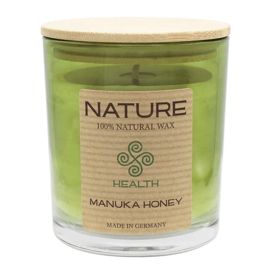 NATURE Duftkerze im Glas, Manuka Honey, WENZEL, 85/70 mm, Brenndauer ca. 28h