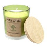 NATURE HEALTH, Duftkerze im Glas, Manuka Honey, 100% NATURAL WAX, 85/70 mm, Brenndauer ca. 25h - luterne.shop