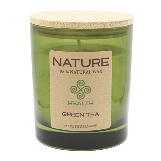 NATURE Duftkerze im Glas, Green Tea, WENZEL, 85/70 mm, Brenndauer ca. 28h