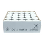 Teelichter, WENZEL, 18/38 mm, mit Aluminiumhülle, Brenndauer ca. 5h, 100 Stück