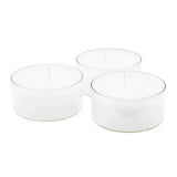 Maxilichter, weiß, WENZEL, 24/56 mm, transp. Hülle, Brenndauer ca. 10h, 16 Stück - luterne.shop