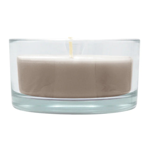 Glasschale Outdoor mit Dochtkerze, Outdoor Kerze, Stein, WENZEL, 150/80 mm, Brenndauer ca. 20h - luterne.shop