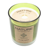NATURE HEALTH, Duftkerze im Glas, Aloe Vera, 100% NATURAL WAX, 85/70 mm, Brenndauer ca. 25h - luterne.shop
