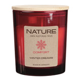 NATURE COMFORT, Duftkerze im Glas, Winter Dreams, WENZEL-Kerzen, 100% NATURAL WAX, 85/70 mm, Brenndauer ca. 25h - luterne.shop